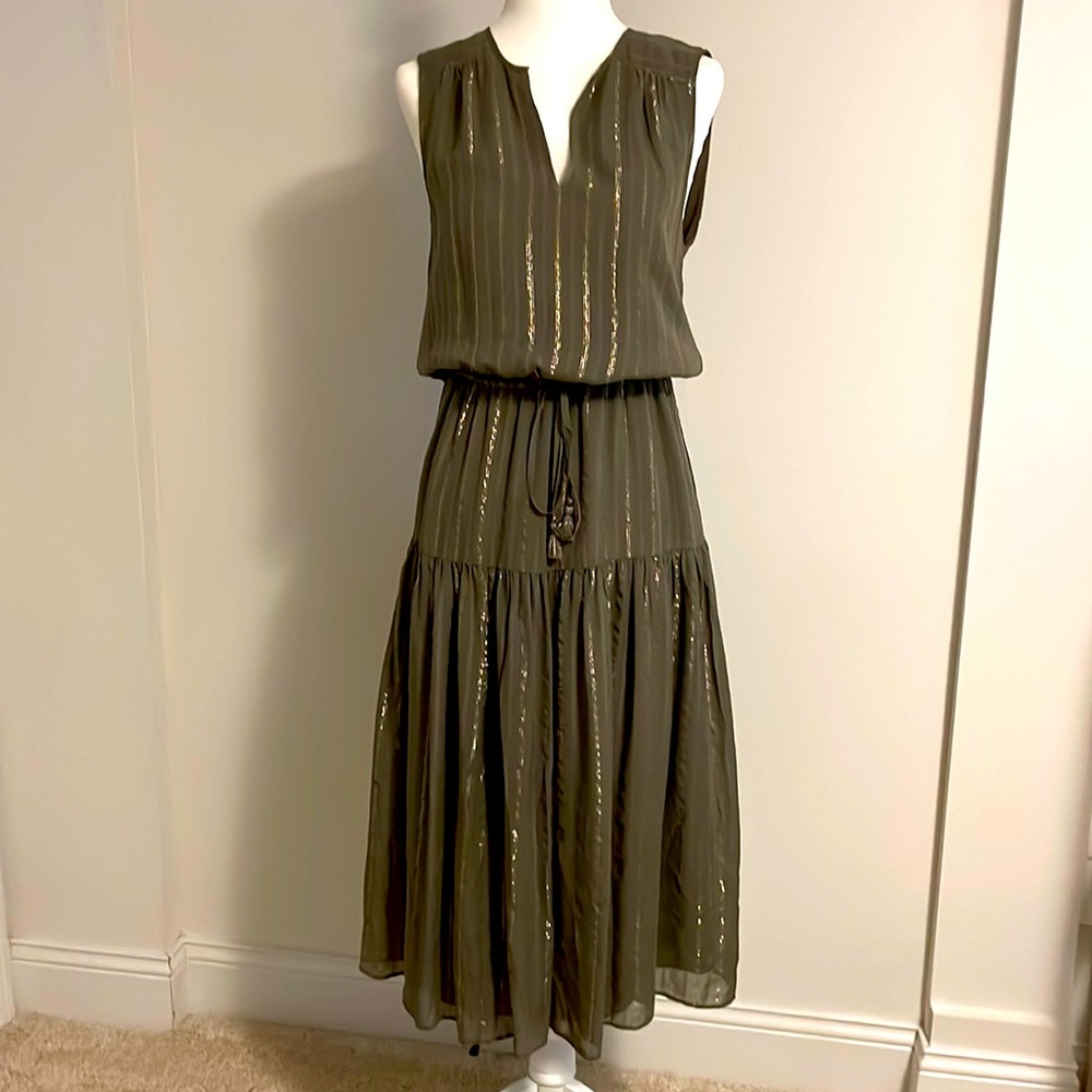 Joie Chiffon Sleeveless Midi Dress Size XS